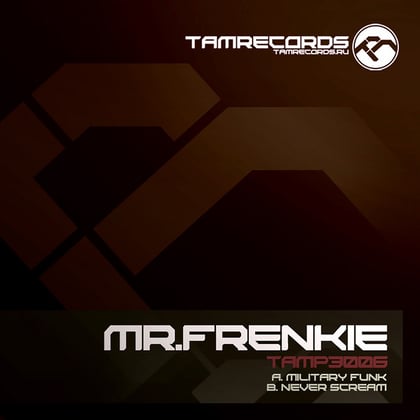 Military Funk, Never Scream album by Mr.Frenkie - Drum and Bass Cover Art