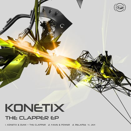 The Clapper EP album by Konetix - Drum and Bass Cover Art