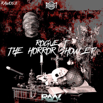 The Horror Show EP album by Rogue-T - Drum and Bass Cover Art