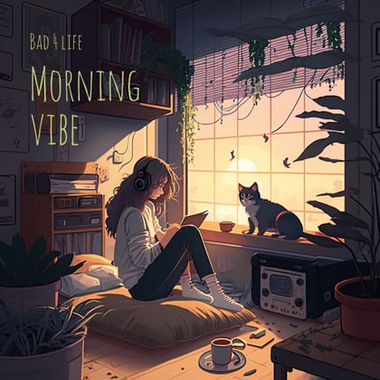 Morning vibe album by MSDOS & Bad 4 Life - Drum and Bass Cover Art