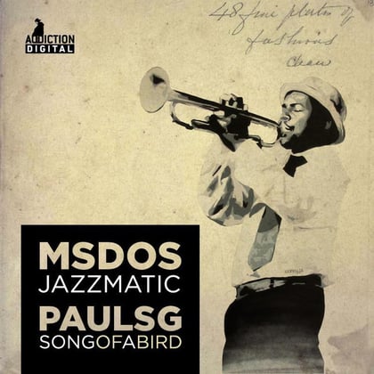 Jazzmatic / Song of a Bird album by MSDOS & Paul SG - Drum and Bass Cover Art