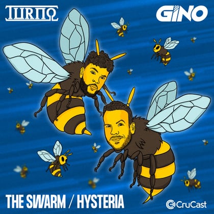 The Swarm / Hysteria album by Turno & Chili Banks - Drum and Bass Cover Art