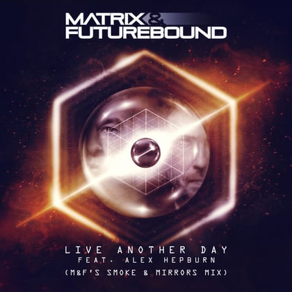 Live Another Day (M&F's Smoke & Mirrors Mix) album by Matrix & Futurebound - Drum and Bass Cover Art