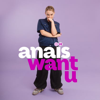 want u album by Anaïs - Drum and Bass Cover Art