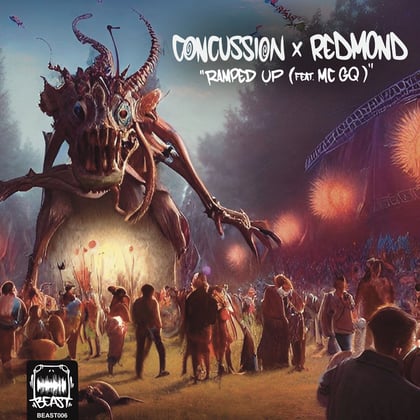 Ramped Up album by Concussion - Drum and Bass Cover Art