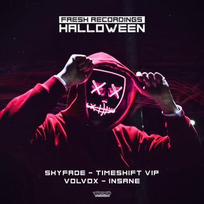 Fresh Recordings Halloween album by Skyfade - Drum and Bass Cover Art