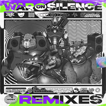 War On Silence (Remixes) album by Crissy Criss, Teddy Killerz & Junk Mail - Drum and Bass Cover Art