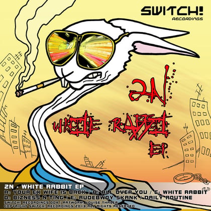 White Rabbit album by 2N - Drum and Bass Cover Art