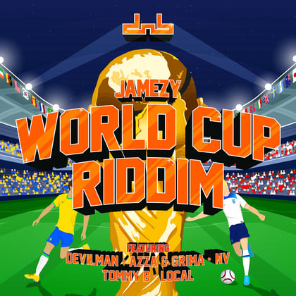 World Cup Riddim album by Jamezy - Drum and Bass Cover Art