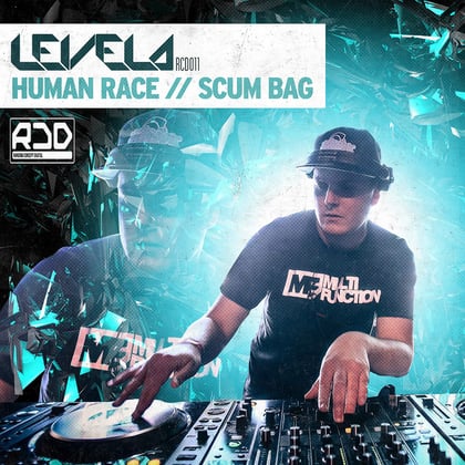Human Race / Scumbag album by Levela - Drum and Bass Cover Art