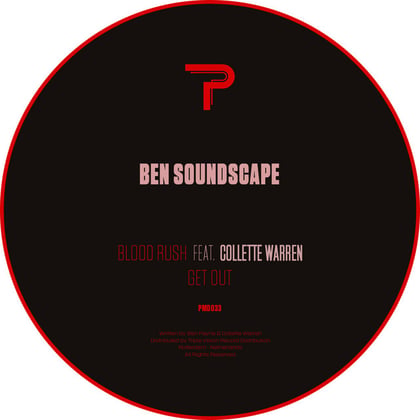 Blood Rush / Get Out album by Ben Soundscape & Collette Warren - Drum and Bass Cover Art