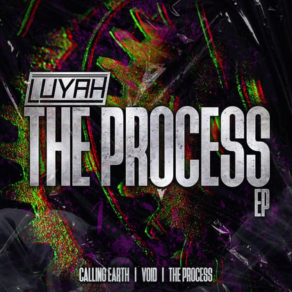 The Process album by LUYAH - Drum and Bass Cover Art