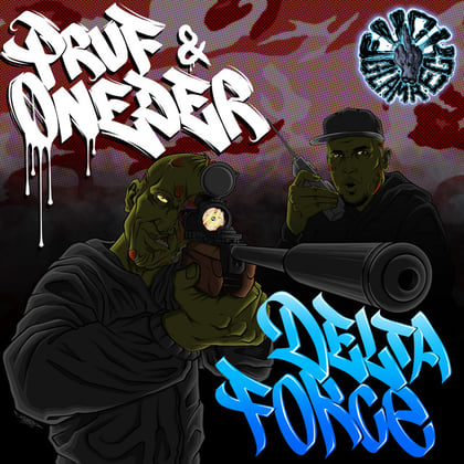 Delta Force album by Pruf - Drum and Bass Cover Art