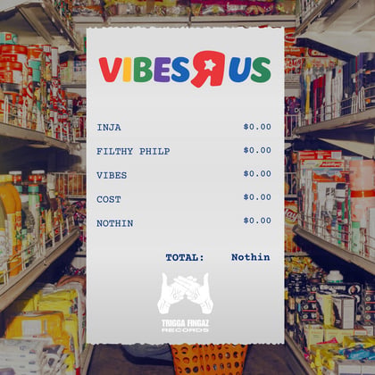 Vibes Cost Nothin album by Filthy Philp & Inja - Drum and Bass Cover Art