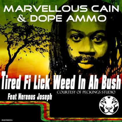 Tired Fi Lick Weed In A Bush album by Ed Solo, Marvellous Cain & Dope Ammo - Drum and Bass Cover Art