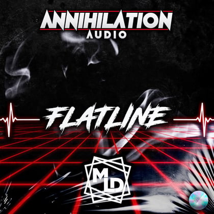 Flatline EP album by M.L.D - Drum and Bass Cover Art