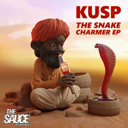 The Snake Charmer EP album by Kusp - Drum and Bass Cover Art
