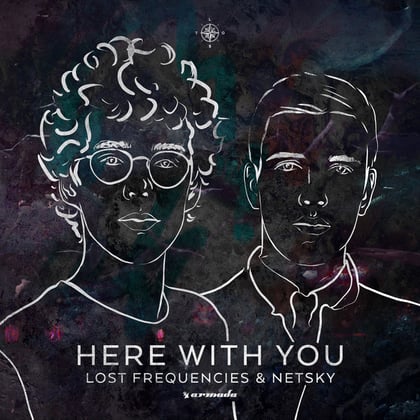 Here With You album by Netsky - Drum and Bass Cover Art