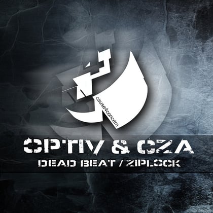 Dead Beat album by Optiv - Drum and Bass Cover Art