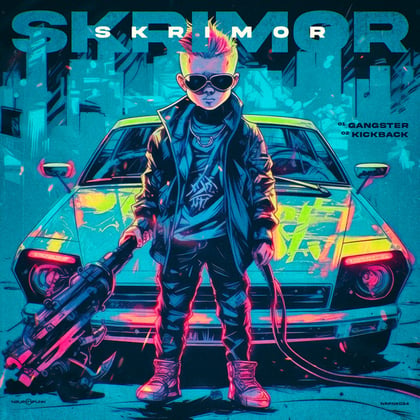 Gangster, KickBack album by Skrimor - Drum and Bass Cover Art