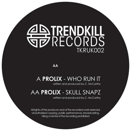 Who Run It / Skull Snapz album by Prolix - Drum and Bass Cover Art
