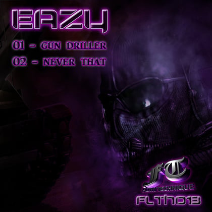 Gun Driller / Never That album by Eazy - Drum and Bass Cover Art