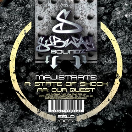State of shock / Our quest album by Majistrate - Drum and Bass Cover Art