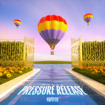 Pressure Release album by MONSS - Drum and Bass Cover Art
