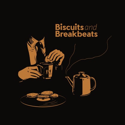 Biscuits and Breakbeats album by Fanu - Drum and Bass Cover Art