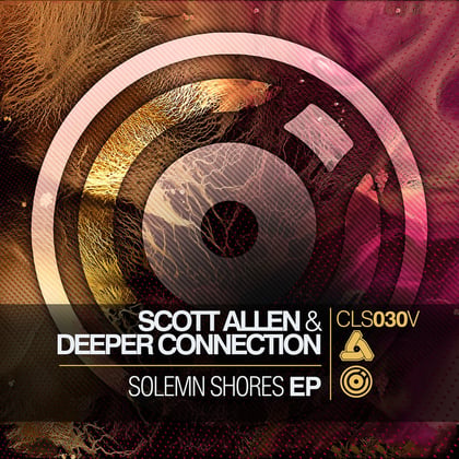 Solemn Shores EP album by Scott Allen & Deeper Connection - Drum and Bass Cover Art