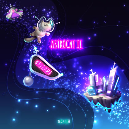 Astrocat 2 album by MSDOS & Bad 4 Life - Drum and Bass Cover Art
