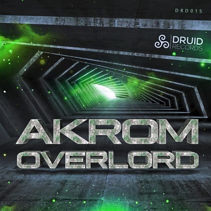 Overlord // Esothron album by Akrom - Drum and Bass Cover Art