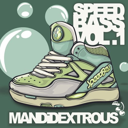 SpeedBass Vol.1 album by AIRGLO & Mandidextrous - Drum and Bass Cover Art