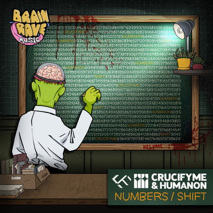 Numbers / Shift album by CrucifyMe & Dauntless - Drum and Bass Cover Art