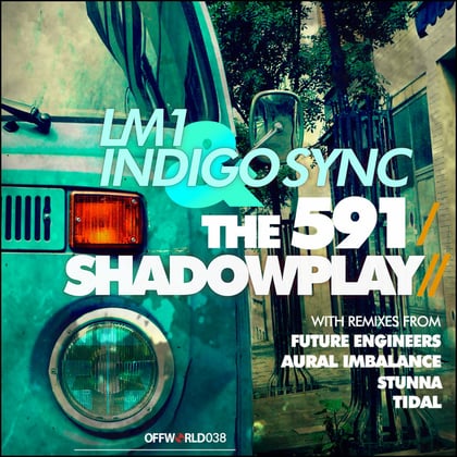The 591 / Shadowplay Remixes album by LM1 - Drum and Bass Cover Art