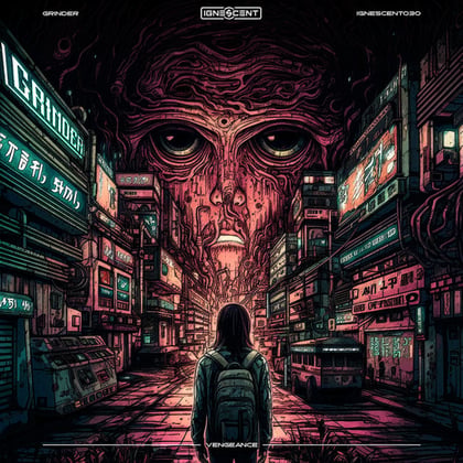 Vengeance album by Grinder - Drum and Bass Cover Art
