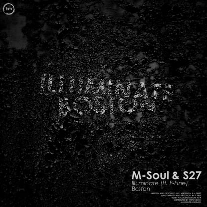 Illuminate/Boston album by M-Soul & S27 - Drum and Bass Cover Art