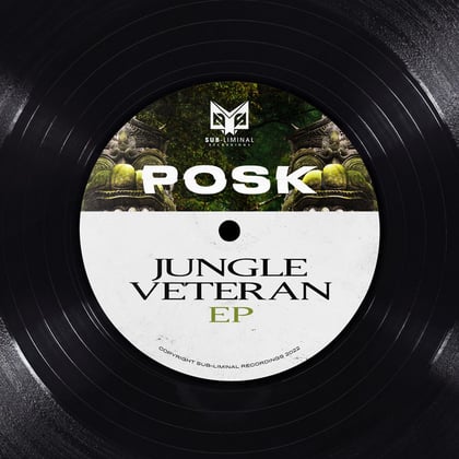 Jungle Veteran EP album by Posk & Stakka - Drum and Bass Cover Art