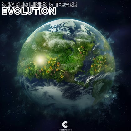 Evolution album by T:Base & Shaded Lines - Drum and Bass Cover Art