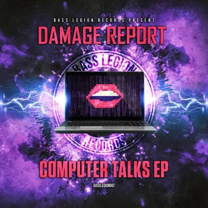 Computer Talks album by Damage Report - Drum and Bass Cover Art
