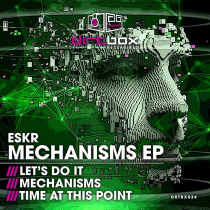 Mechanisms EP album by ESKR - Drum and Bass Cover Art