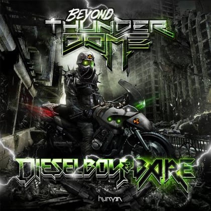 Beyond Thunderdome album by Dieselboy & Ninjah Fareye - Drum and Bass Cover Art