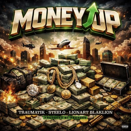 Money up album by Mr Traumatik & Frenzee - Drum and Bass Cover Art