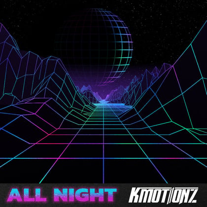All Night album by K Motionz - Drum and Bass Cover Art