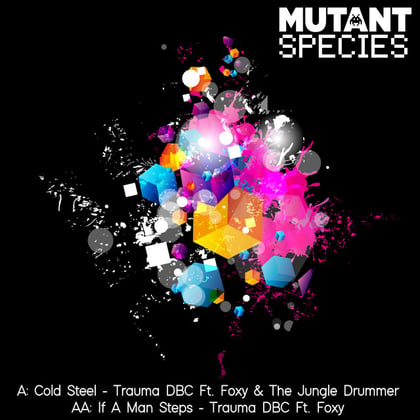 Cold Steel album by Trauma DBC & theStandard - Drum and Bass Cover Art