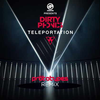 Teleportation (The Prototypes Remix) album by Dirtyphonics & The Prototypes - Drum and Bass Cover Art