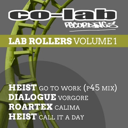 Lab Rollers Volume 1 album by Zero G, Heist, Dialogue & Roartex - Drum and Bass Cover Art