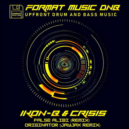 False Alibi & Originator Remixes album by Ikon-B - Drum and Bass Cover Art