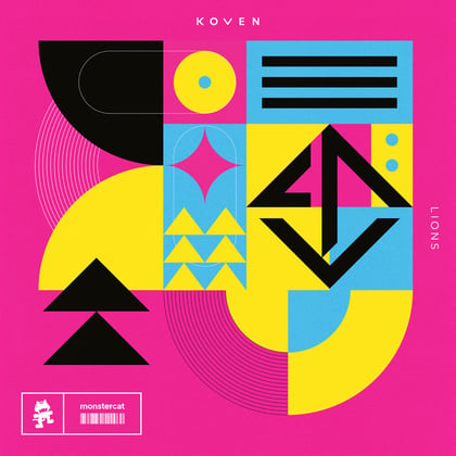 Lions album by Koven - Drum and Bass Cover Art
