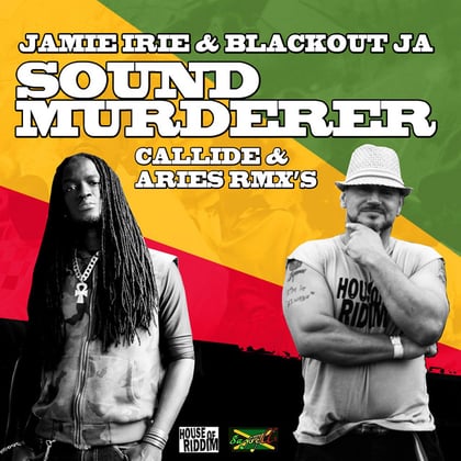 Sound Murderer album by Lowriderz, Jamie Irie, Blackout JA & House Of Riddm - Drum and Bass Cover Art